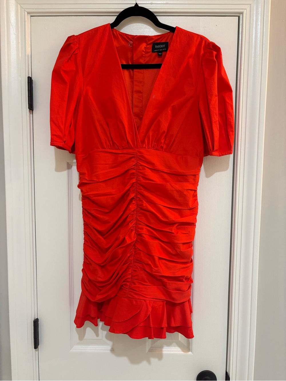 Bardot Red Dress